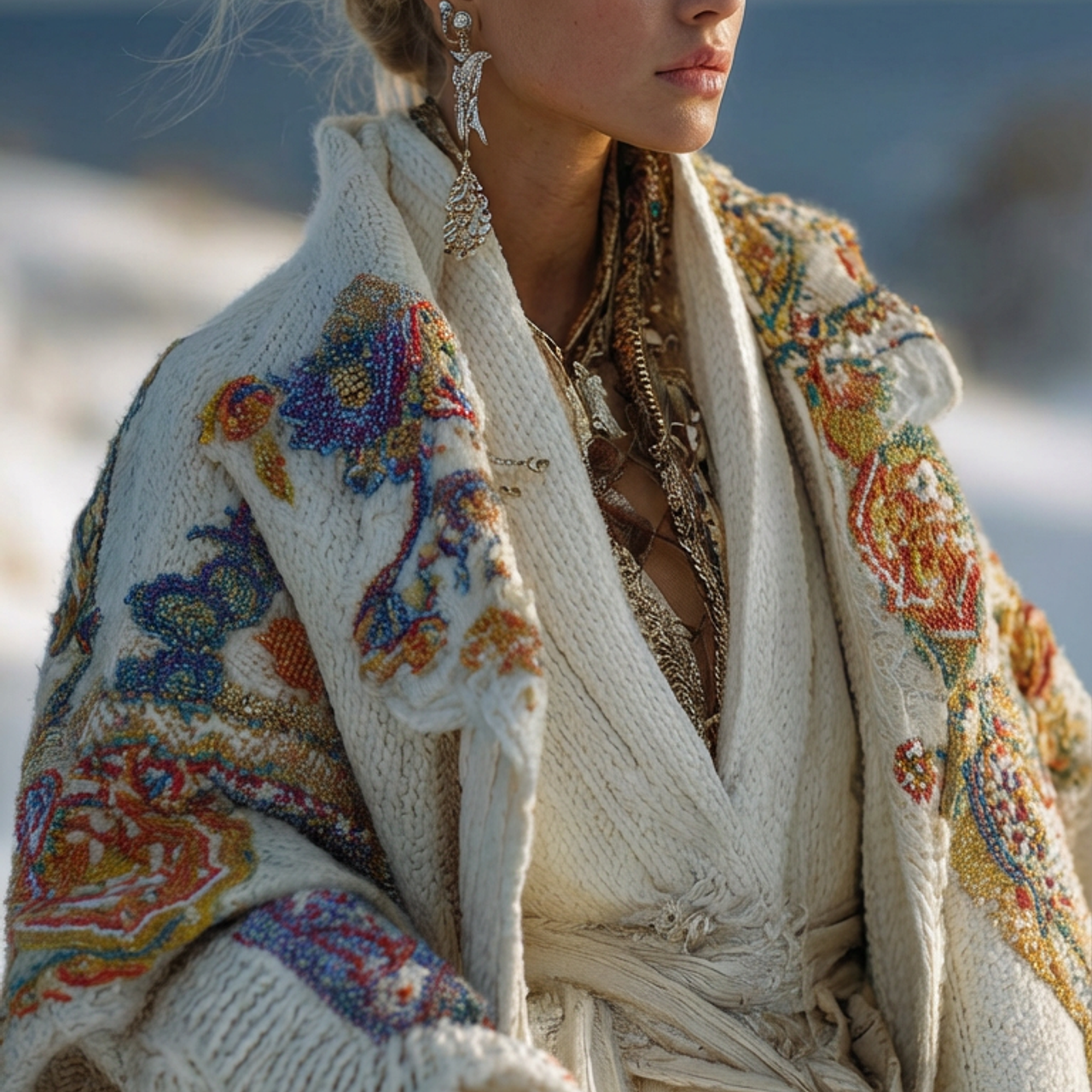 Перенос сложной фактуры одежда