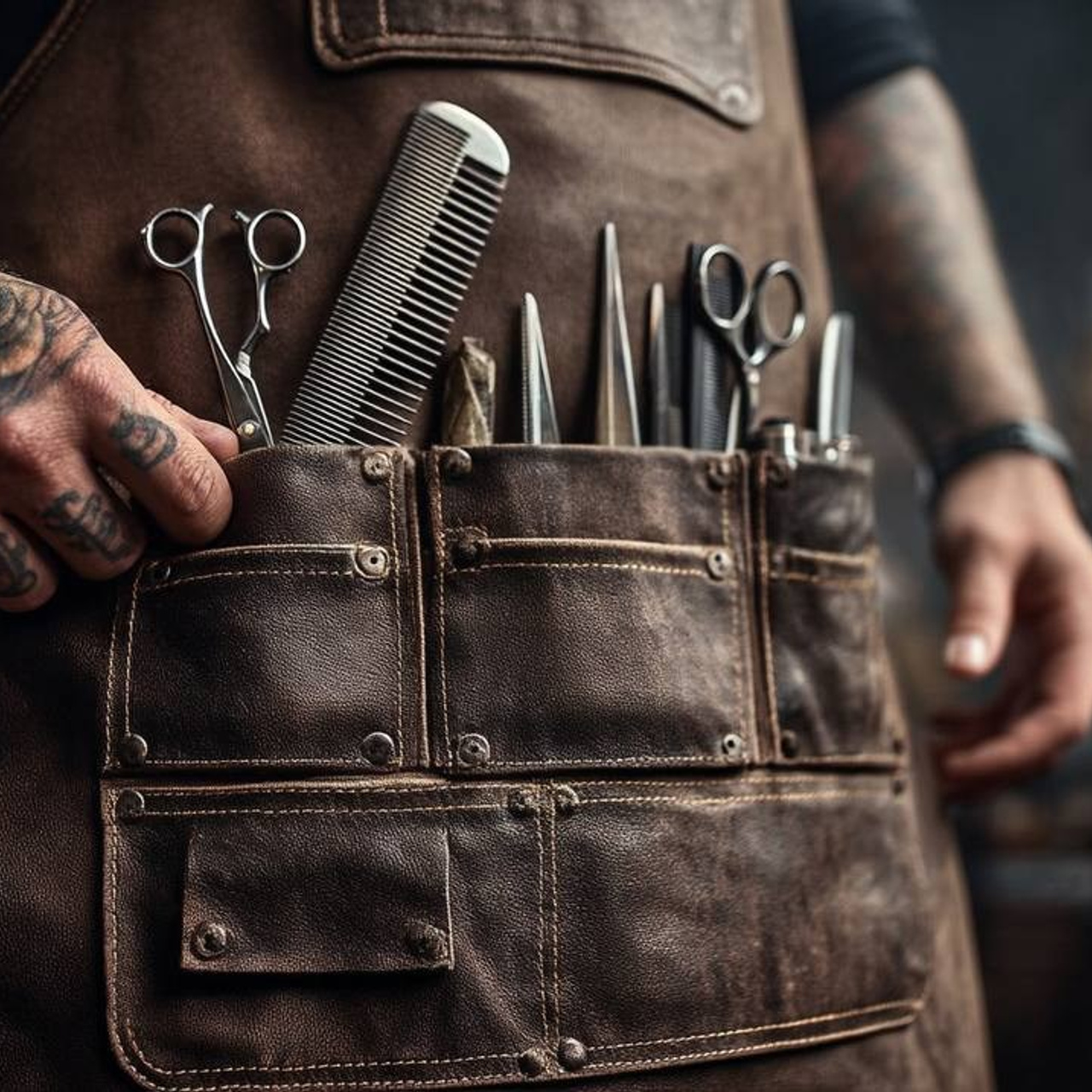 Визуальная концепция для барбершопа