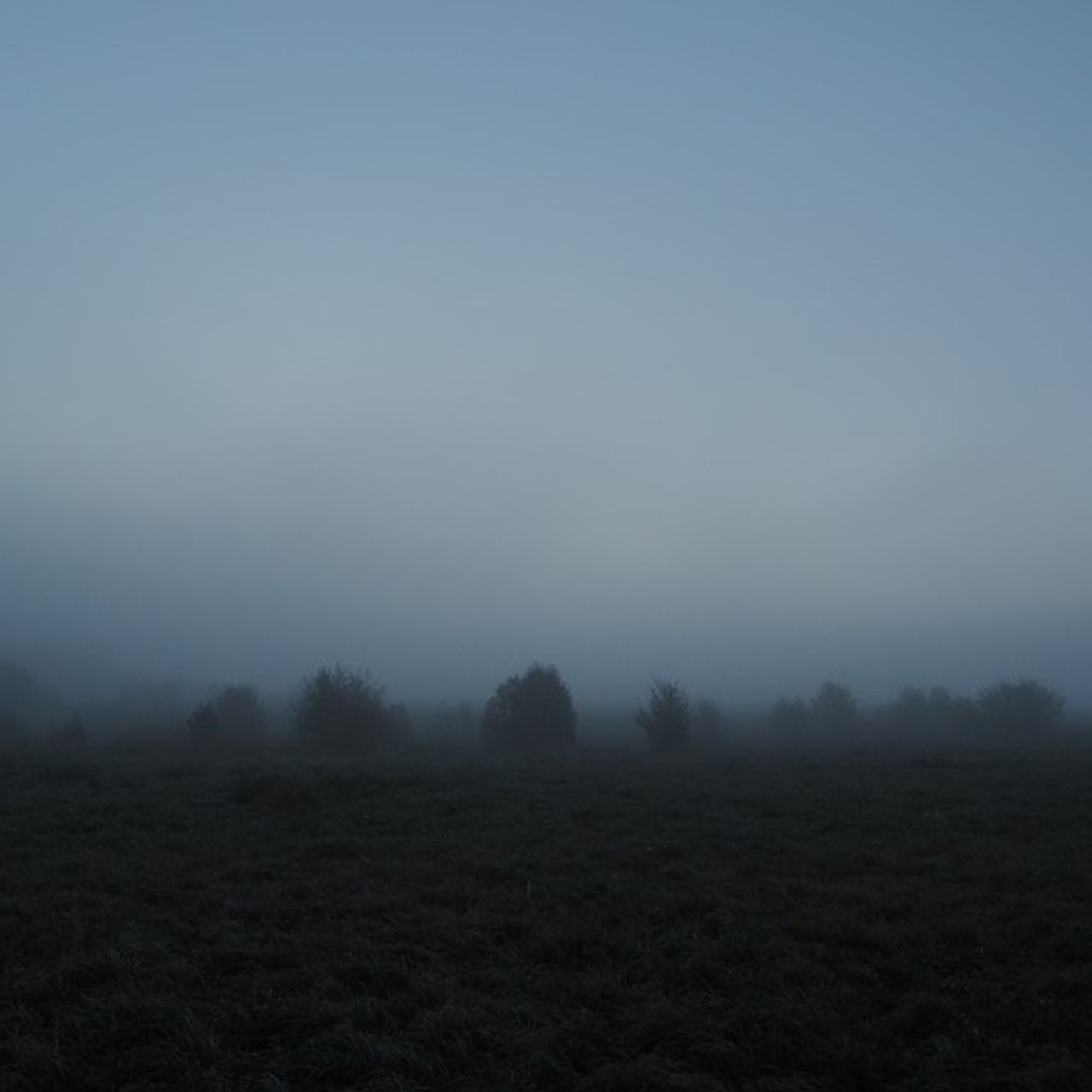 Dawn in a village. Quiet photographic art