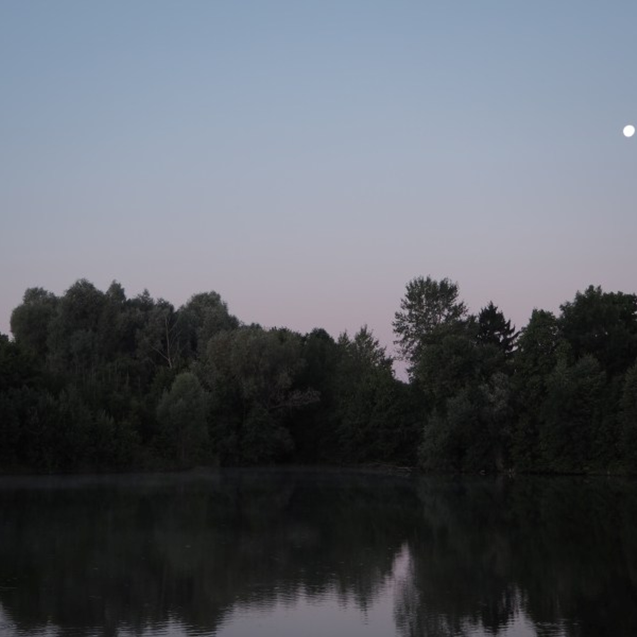 Dawn in a village. Quiet photographic art