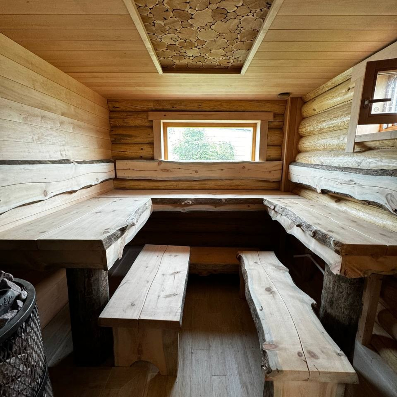 натуральная деревянная парная