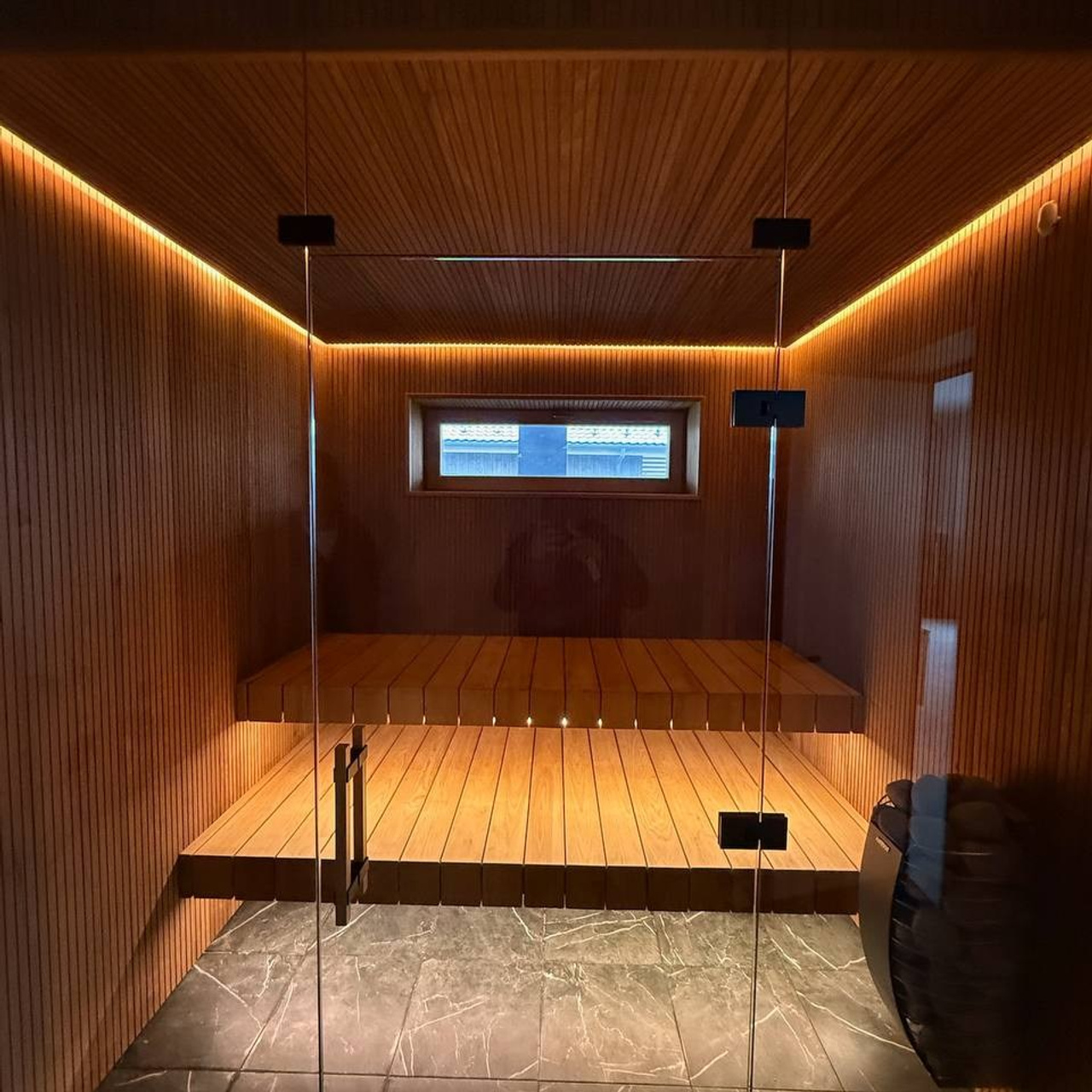 дизайнерская сауна в частном доме