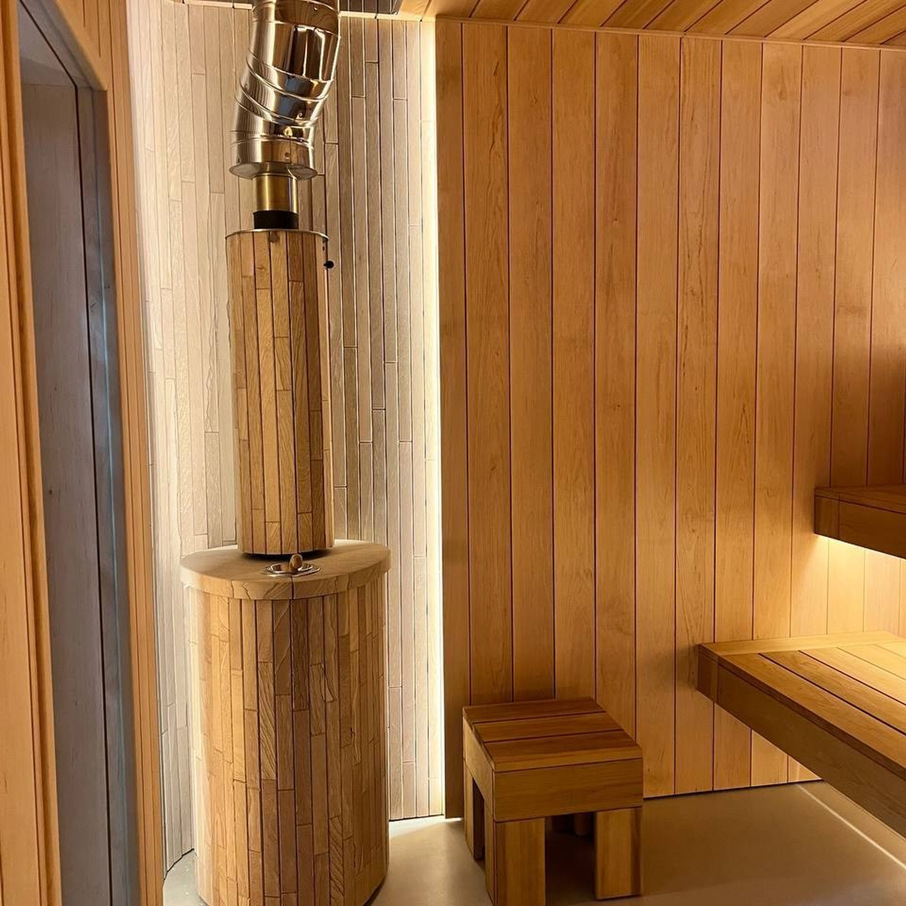 печь Ферингер в каменной облицовке