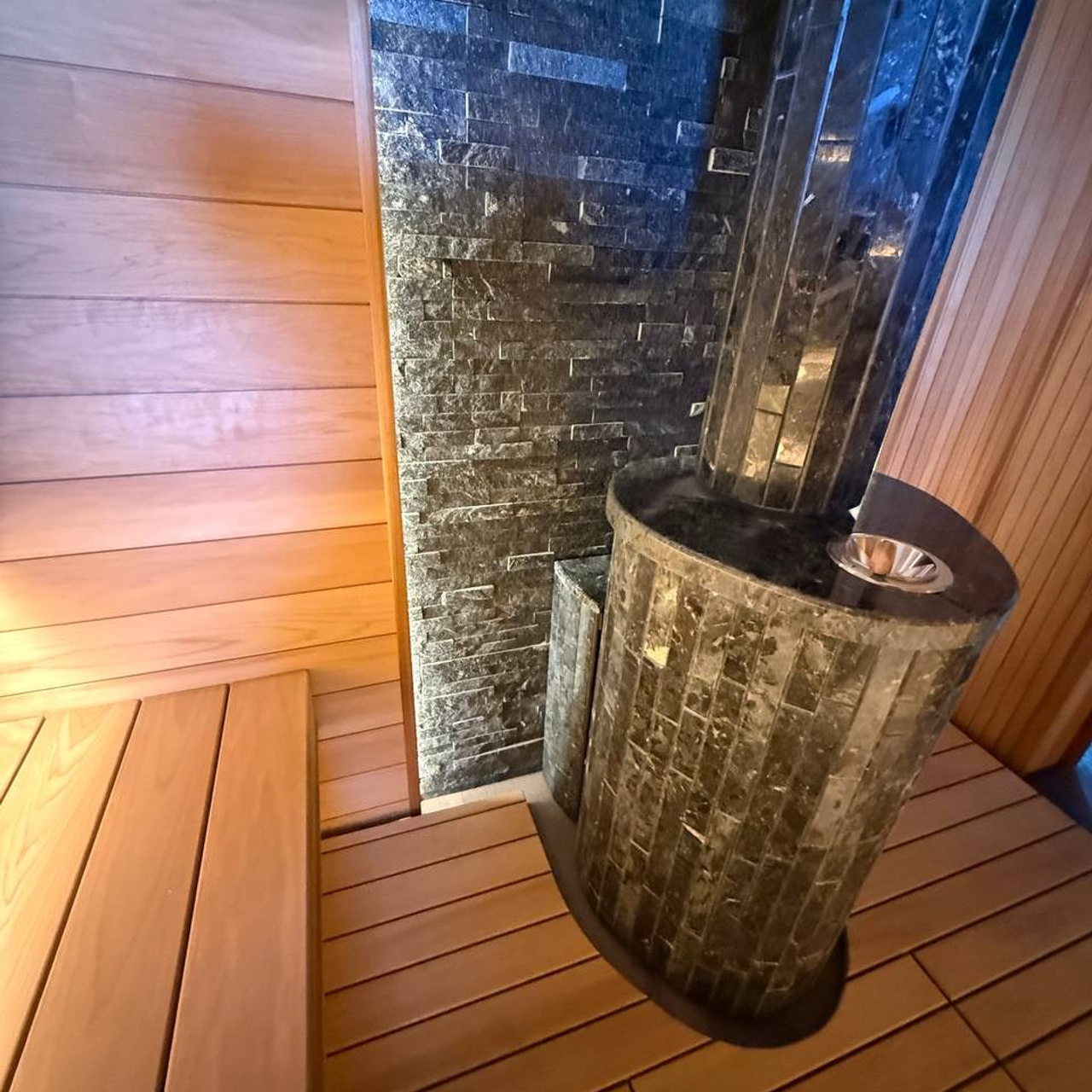 полки из термоосины в парной