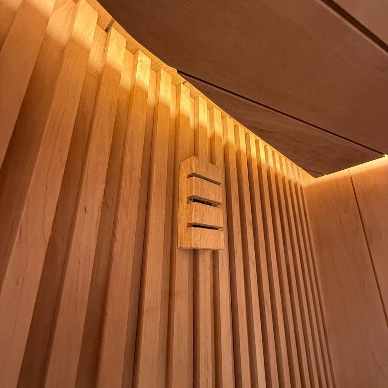 Рейка из термоольх в сауне