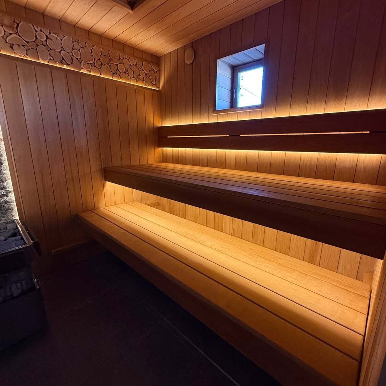 интерьер премиальной сауны