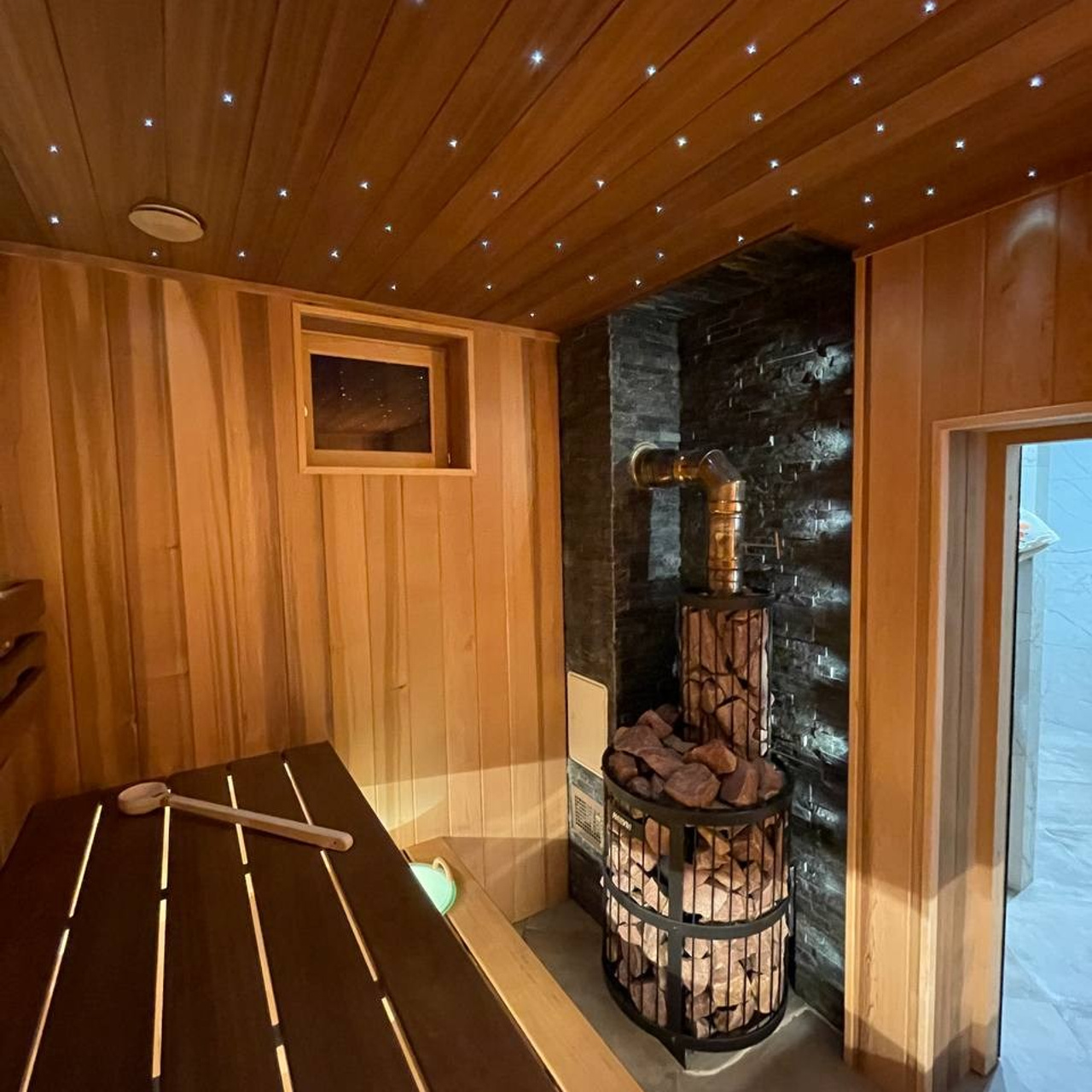 потолок звёздное небо в парной