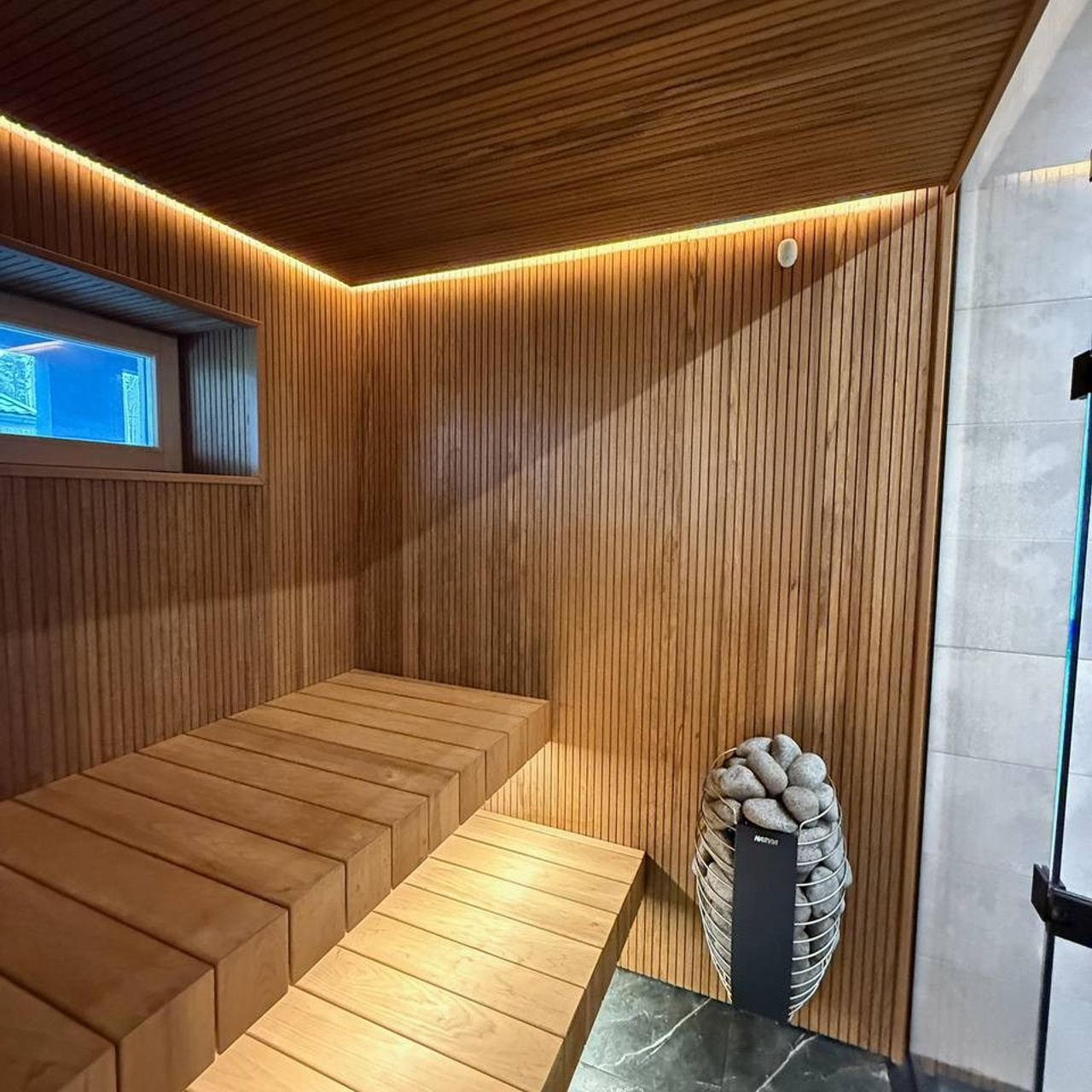 термоосина для стен и потолка в сауне Спб