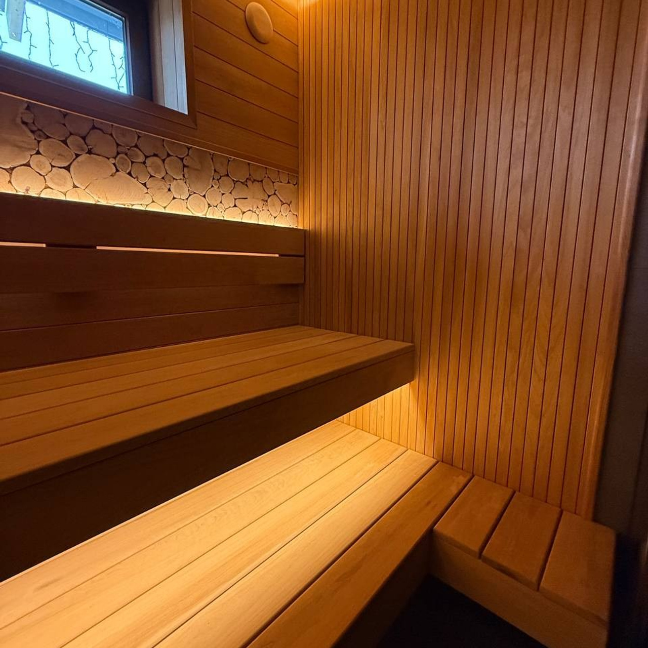 интерьер парной из термоосины