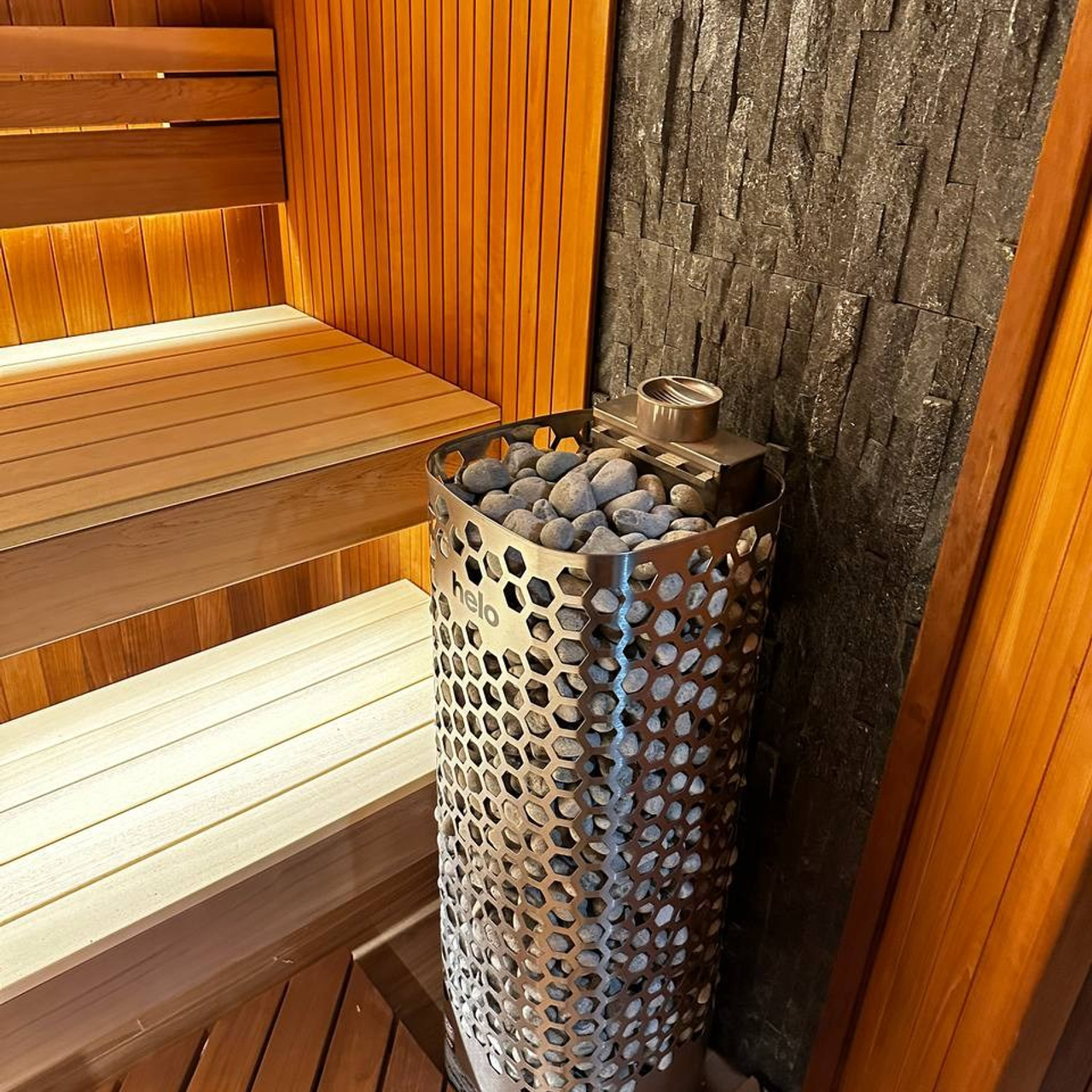 парная из кедра с подсветкой