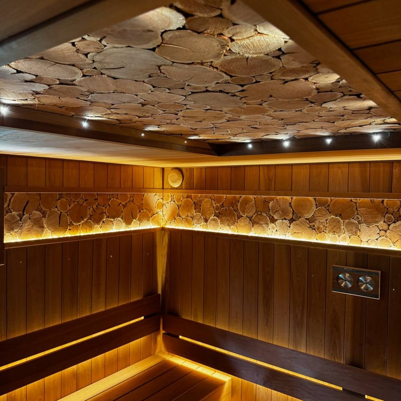 можжевеловое панно сауна