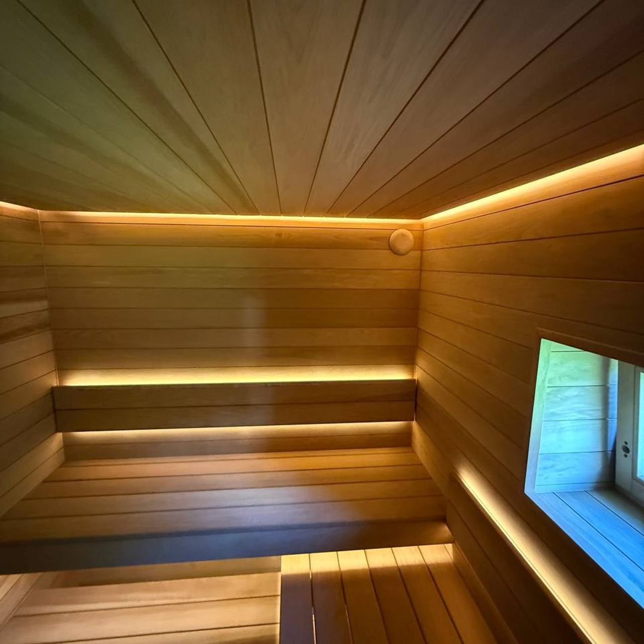 интерьер парной из термоосины