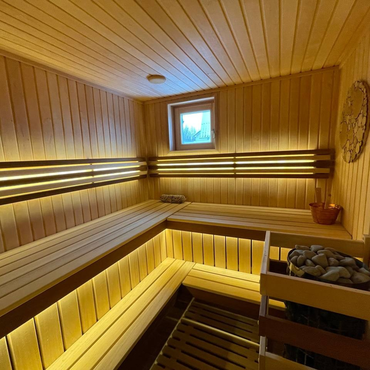 интерьер парной из натурального дерева