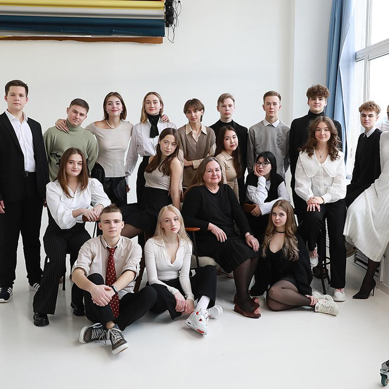 11 класс. Съемка на выпускной альбом в студии