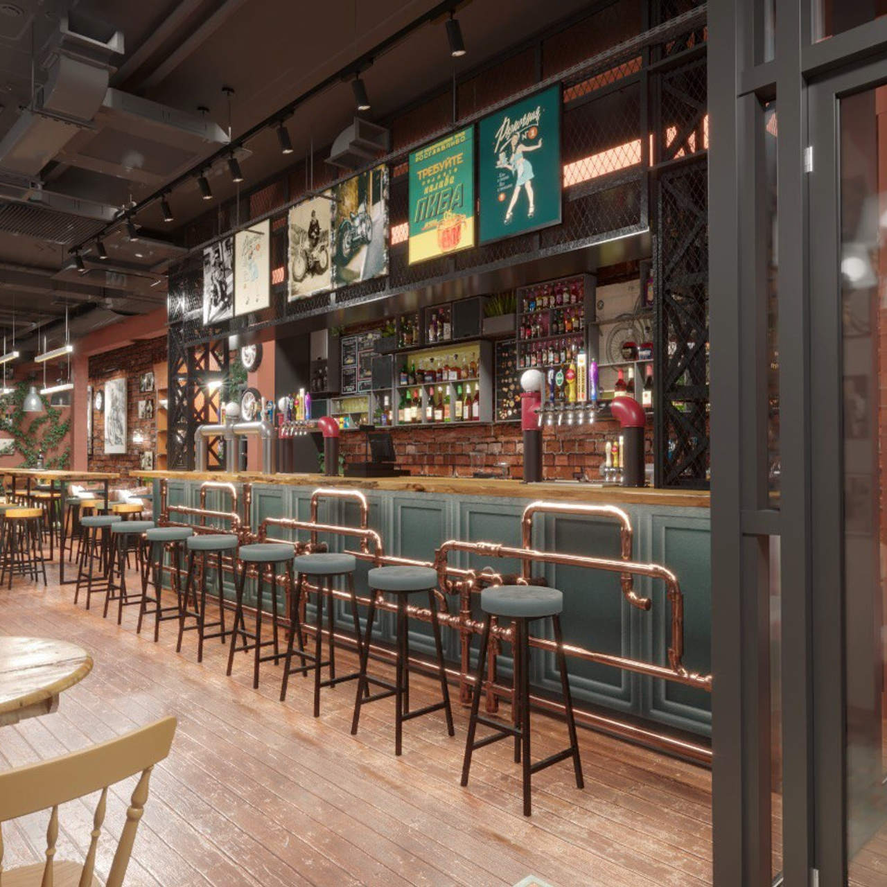 Бар — Mirror of the Night. Портфолио 3D визуализатора