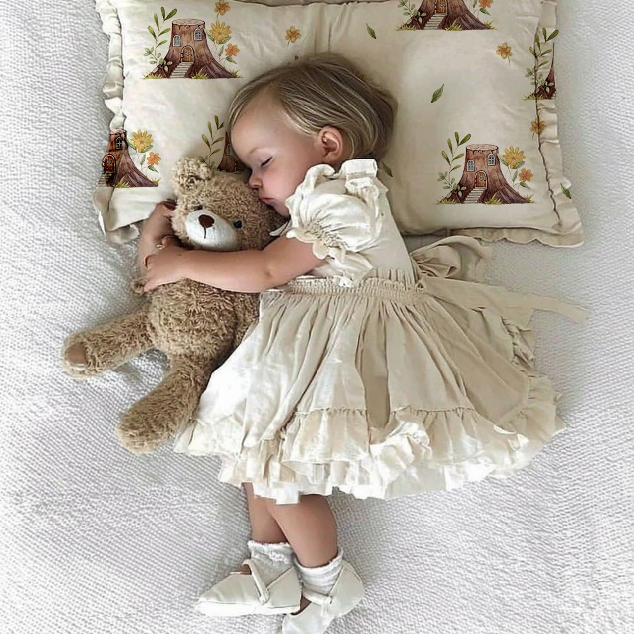 Принт «Волшебный пень» супер-хлопок. 1 м ткани. Роспись стен и декор в детских комнатах Москва и Подмосковье