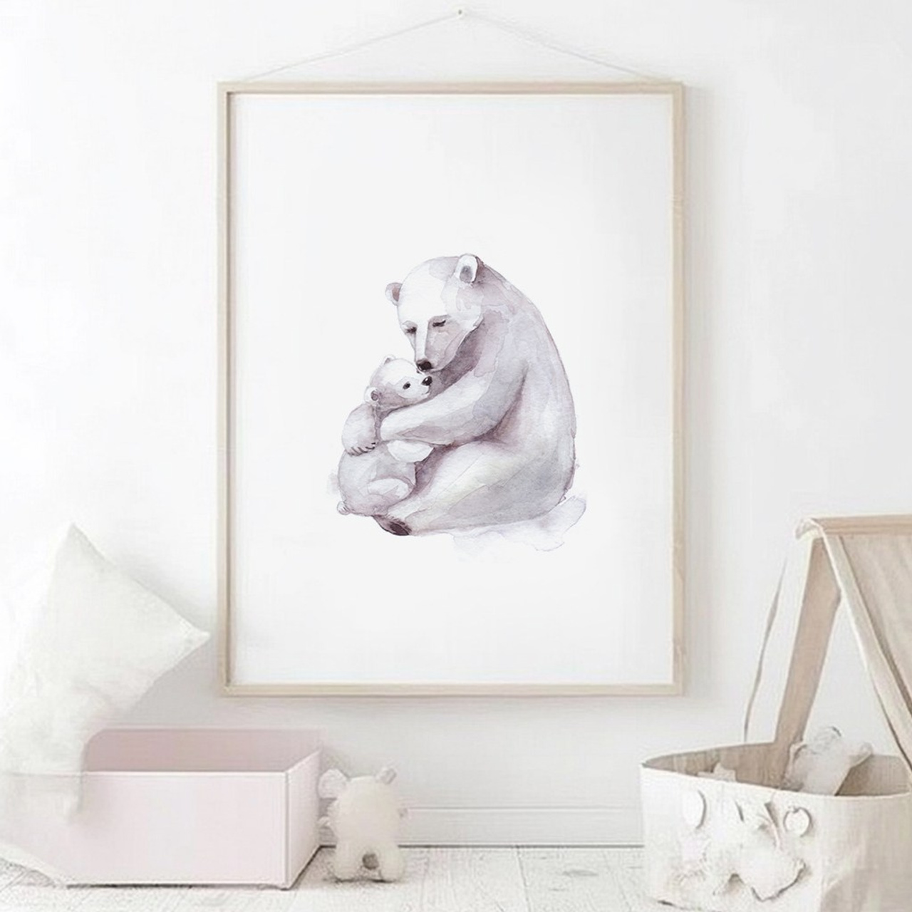 Детские принты «Мамины объятия» — набор 6 шт. Роспись стен и декор в детских комнатах Москва и Подмосковье
