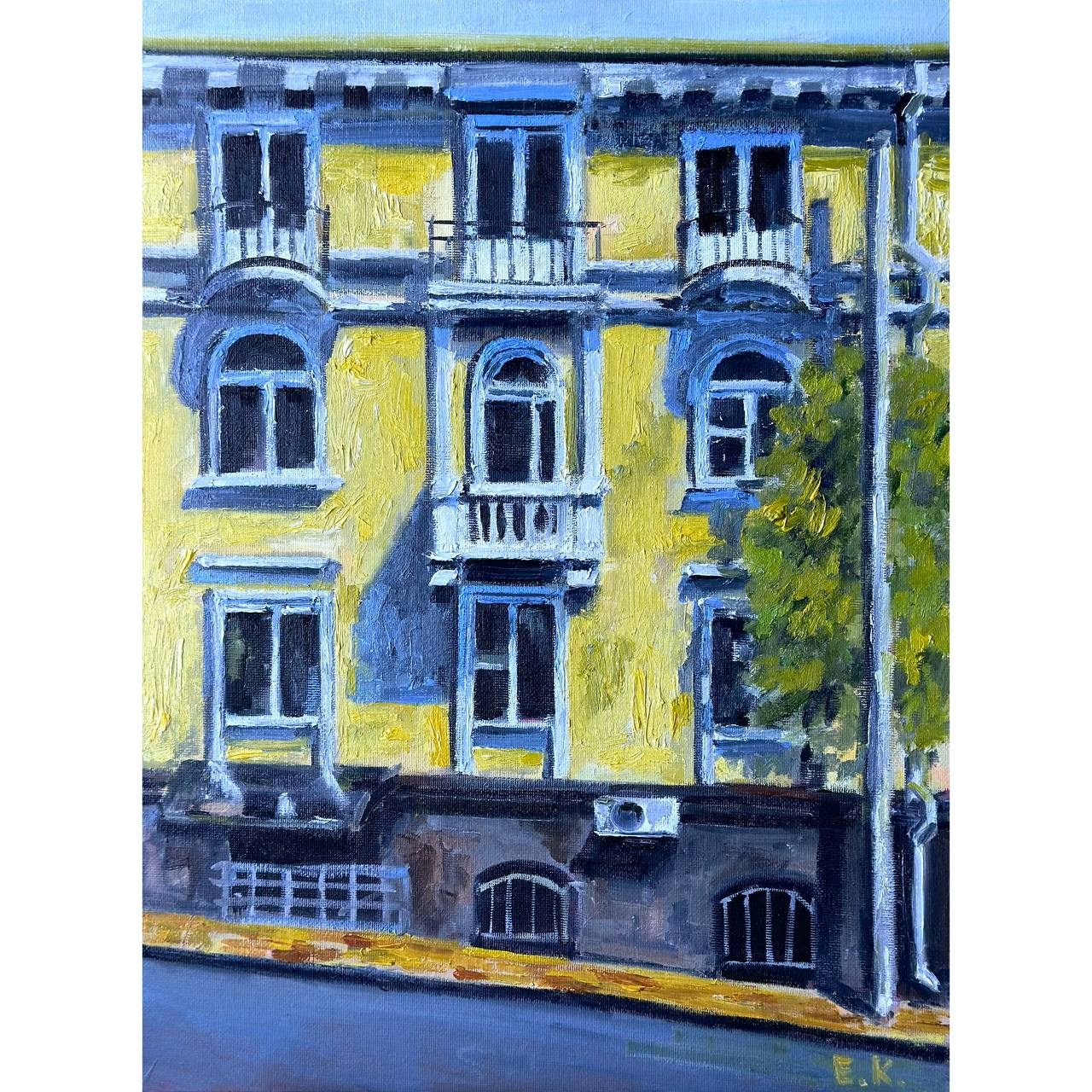 Авторская картина «ул. Советская, д. 1». ELCHANINOVA.ART Художник Ксения Ельчанинова. Современное искусство