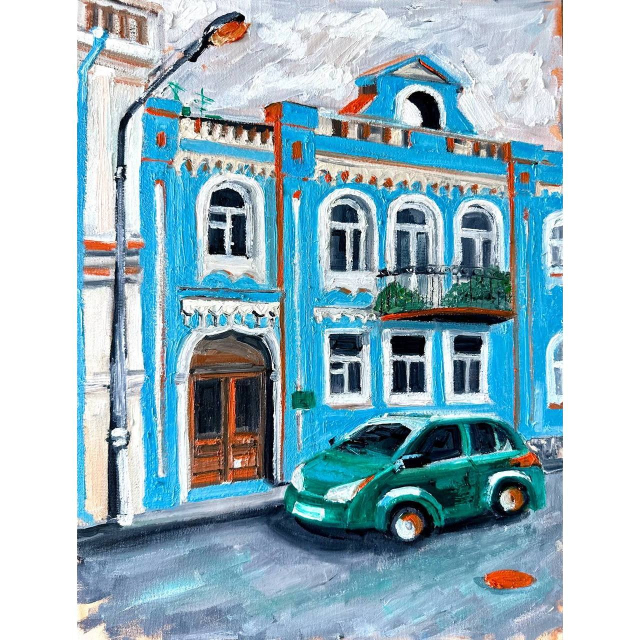 Авторская картина «Тбилиси». ELCHANINOVA.ART Художник Ксения Ельчанинова. Современное искусство