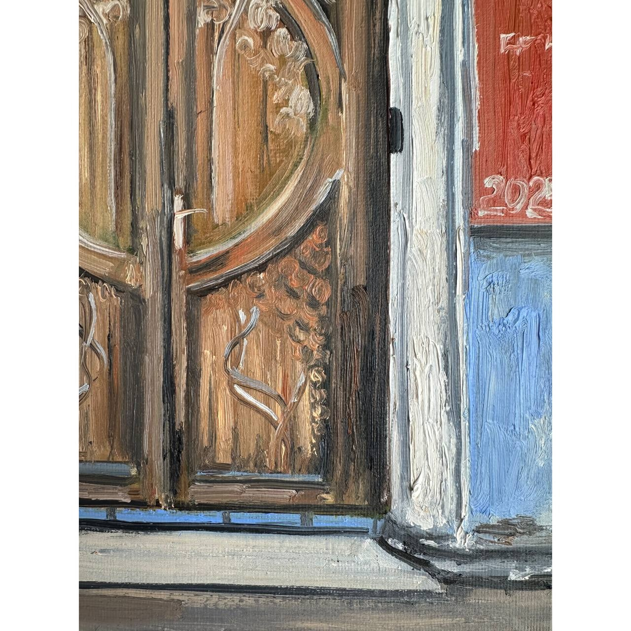 Авторская картина «Ул. Карла Маркса, д. 76». ELCHANINOVA.ART Художник Ксения Ельчанинова. Современное искусство