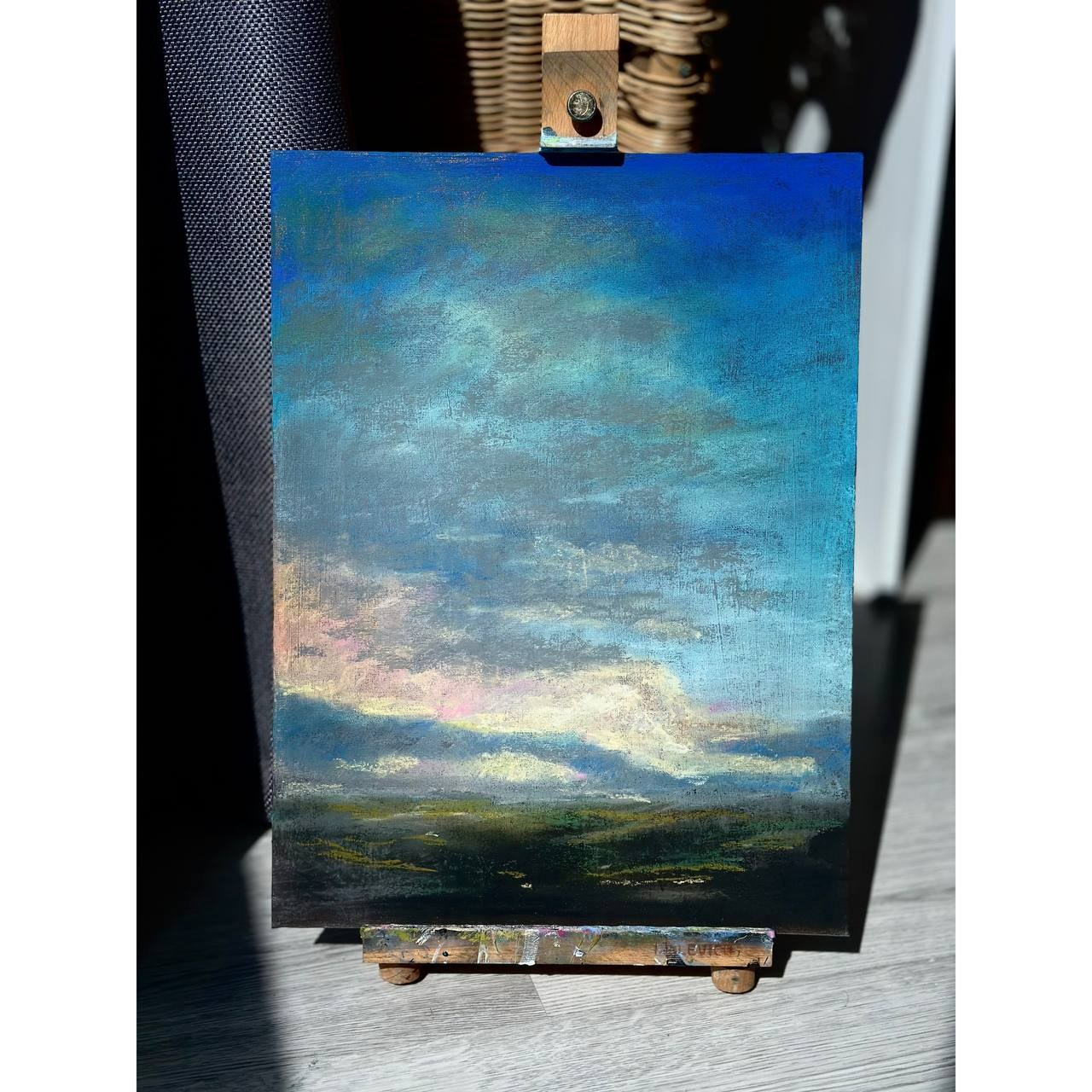 Авторская картина «Лето. Рассвет». ELCHANINOVA.ART Художник Ксения Ельчанинова. Современное искусство