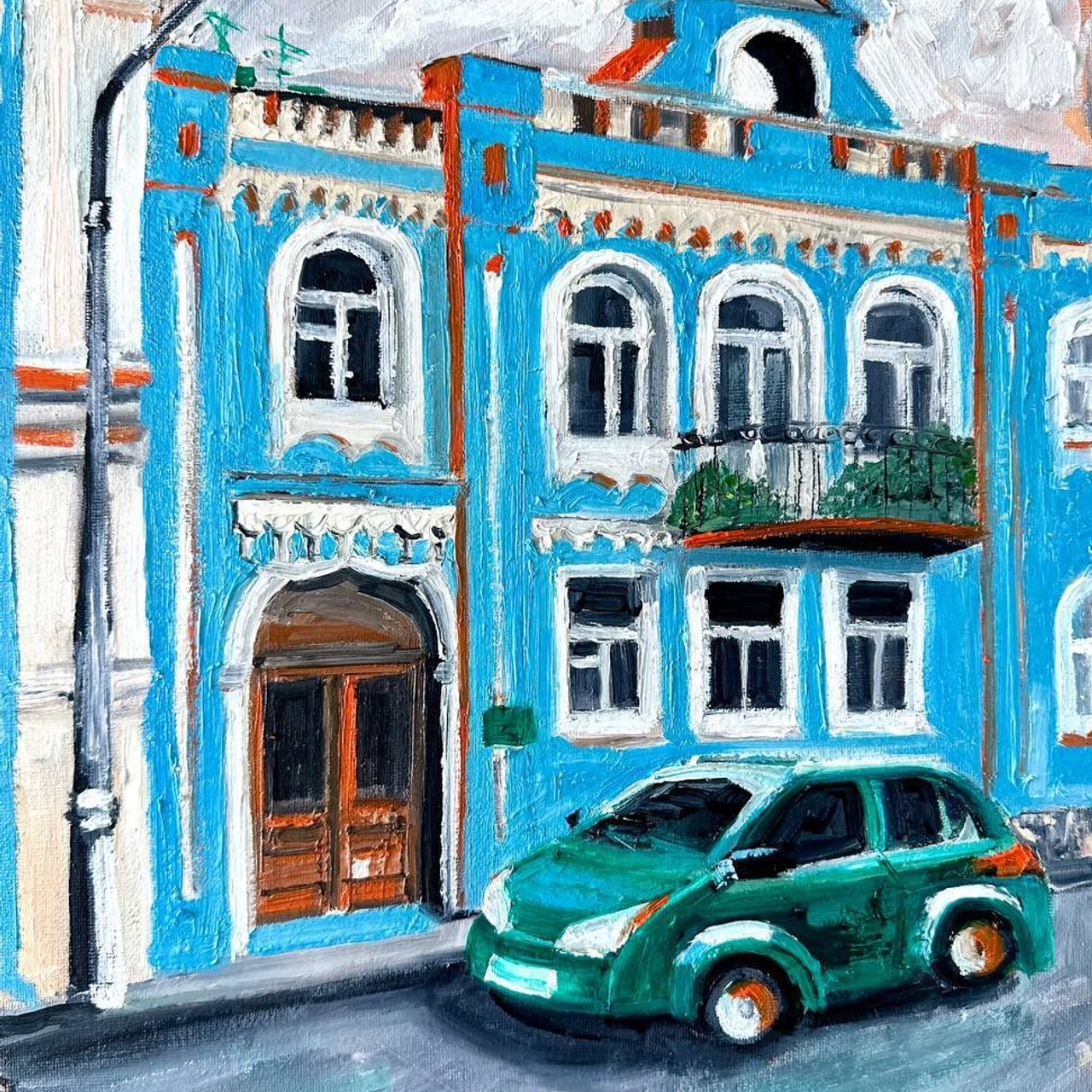 Авторская картина «Тбилиси». ELCHANINOVA.ART Художник Ксения Ельчанинова. Современное искусство