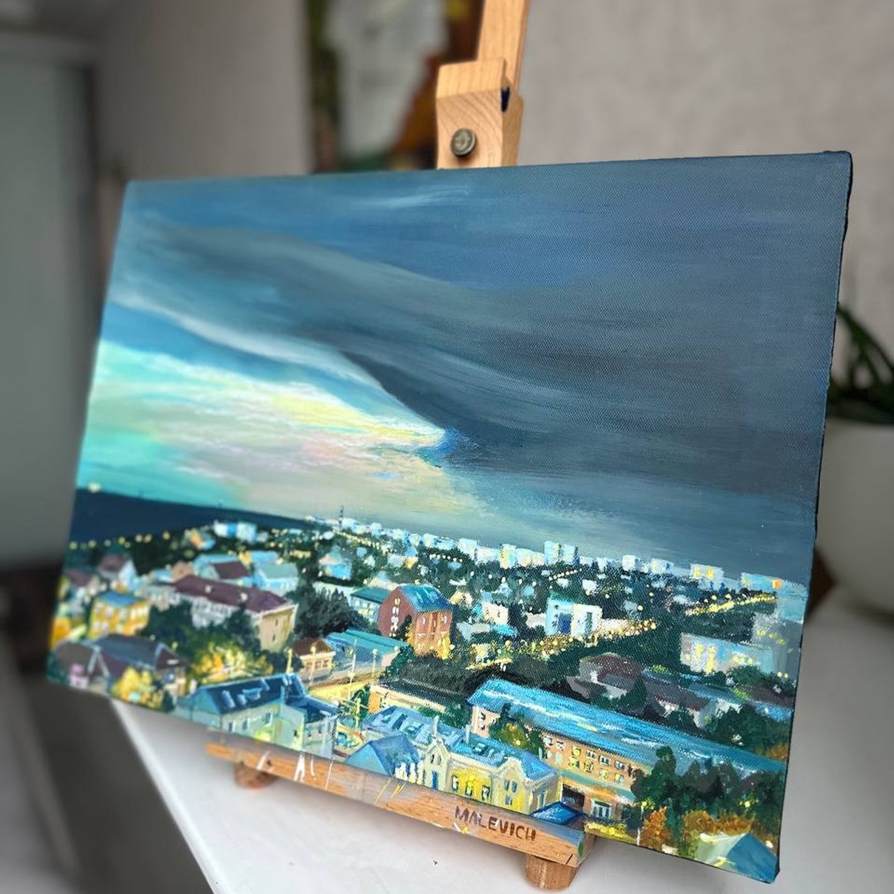 Авторская картина «Перед грозой». ЕЛЬЧАНИНОВА.АРТ Художник Ксения Ельчанинова. Современное искусство