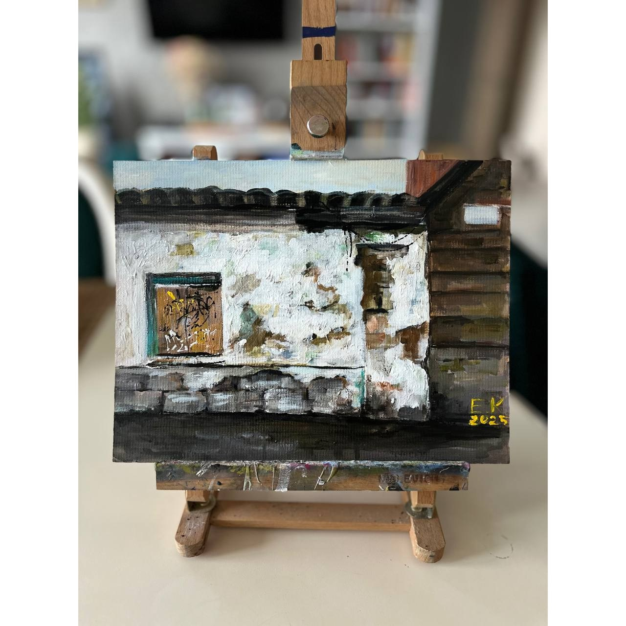 Авторская картина «Ул. Коста Хетагурова, д. 14/1». ELCHANINOVA.ART Художник Ксения Ельчанинова. Современное искусство