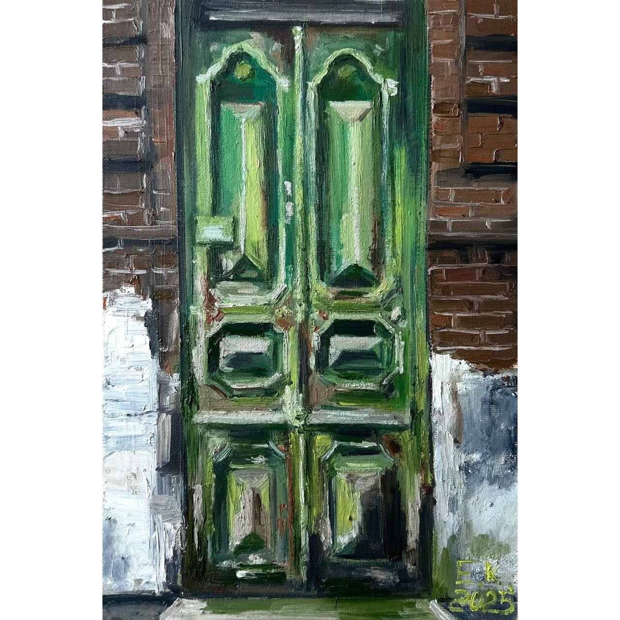 Авторская картина «Ул. Комсомольская, д. 114». ELCHANINOVA.ART Художник Ксения Ельчанинова. Современное искусство