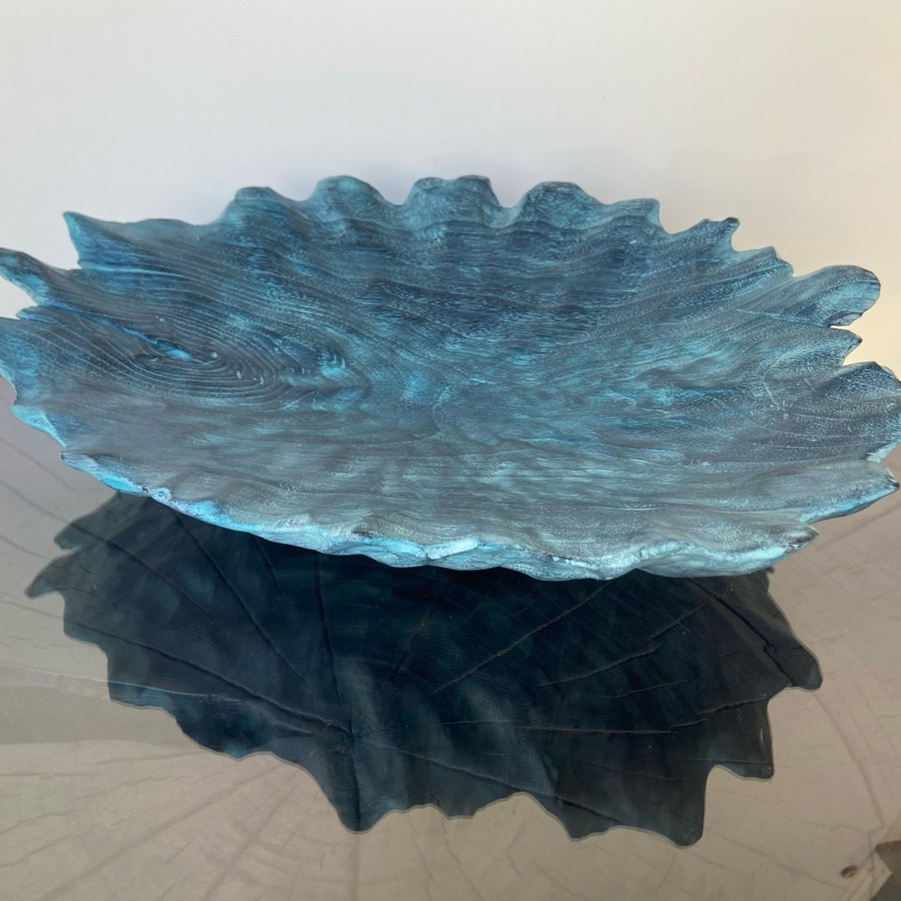 Чаша из дерева «В морском стиле». Арт-объекты для стен. Авторские картины, панно, часы и портреты по фото