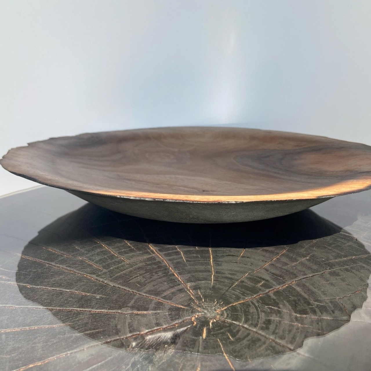 Тарелка из дерева «оттенки осени». Арт-объекты для стен. Авторские картины, панно, часы и портреты по фото