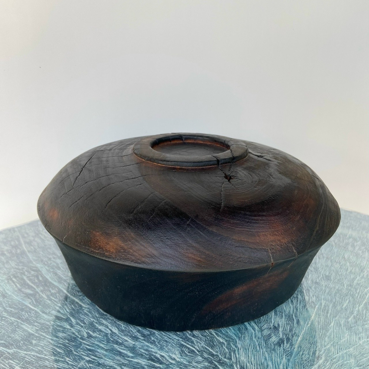 Чаша из дерева «тёмная ночь». Арт-объекты для стен. Авторские картины, панно, часы и портреты по фото