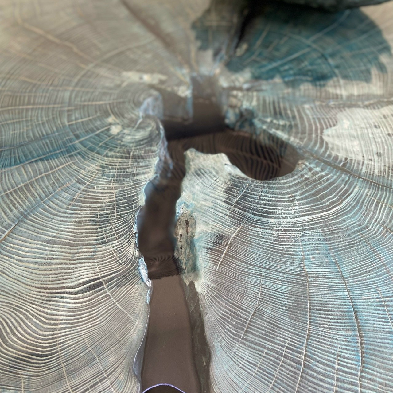 Table made of wood «Sea depth». Art objects for walls. Author’s paintings, panels, clocks and portraits by photo