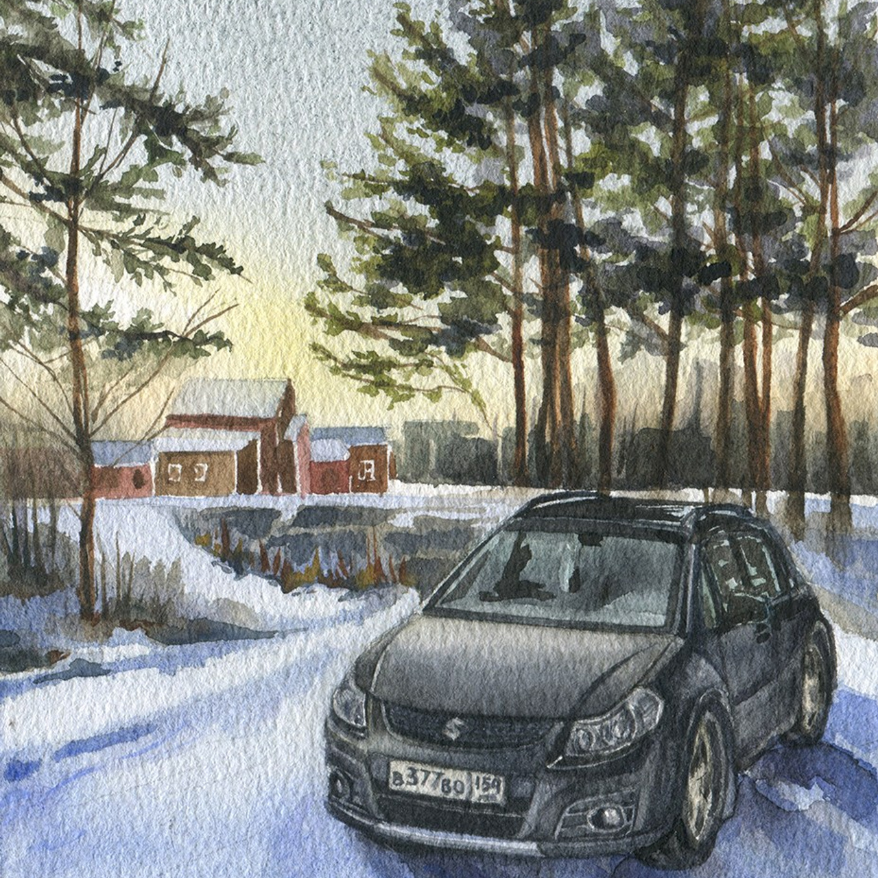 Акварель Сони Корсаковой. Живопись Сони Корсаковой