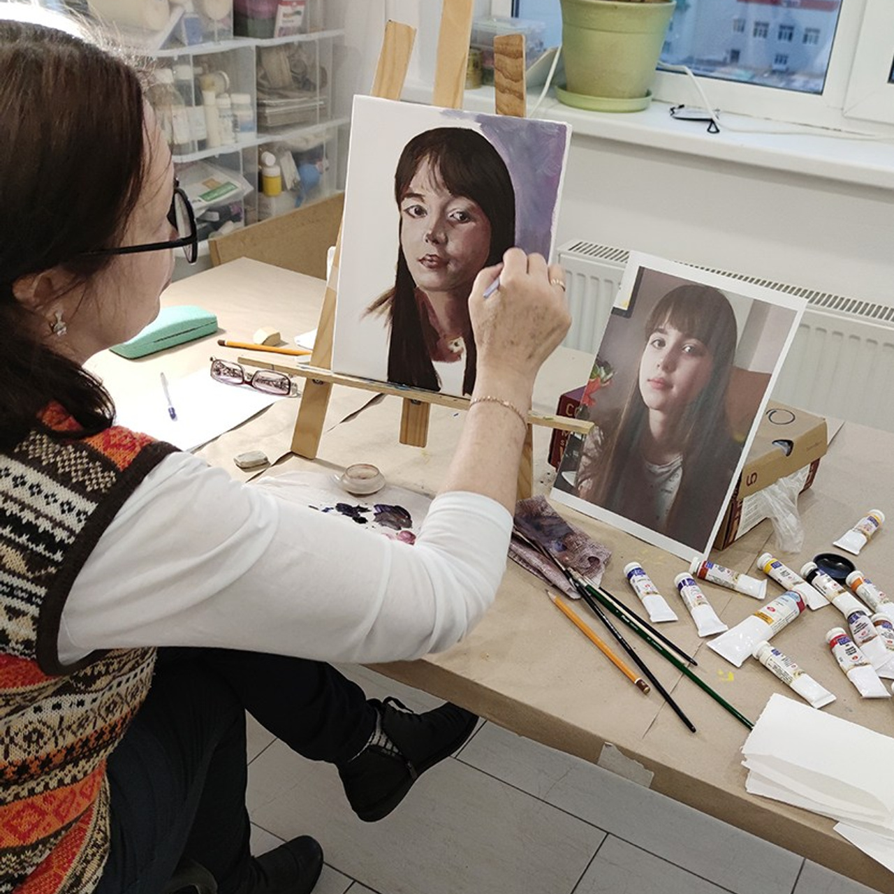 Ученики. Живопись Сони Корсаковой