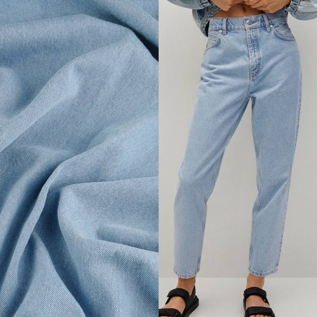 RALPH LAUREN - МТА405 - ДЖИНС - ШИРИНА 1,50 - ГОЛУБАЯ - 6,40