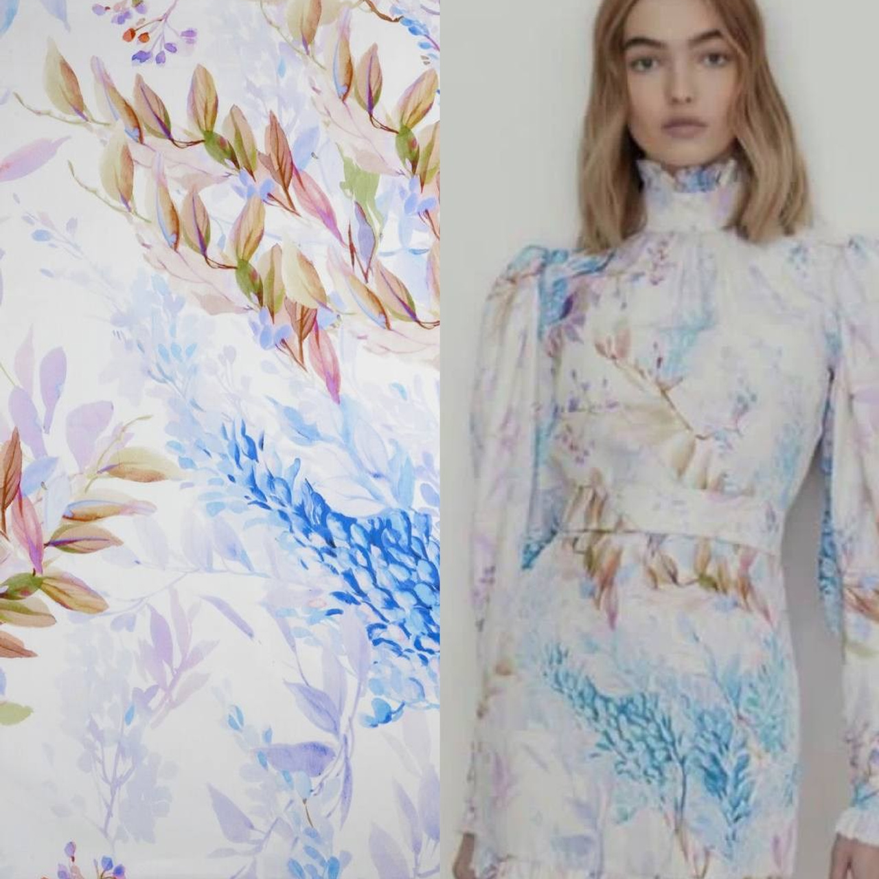 ZIMMERMANN-БАТИСТ-МТИ388-ШИРИНА 1,40 - ГОЛУБОЙ -3,10