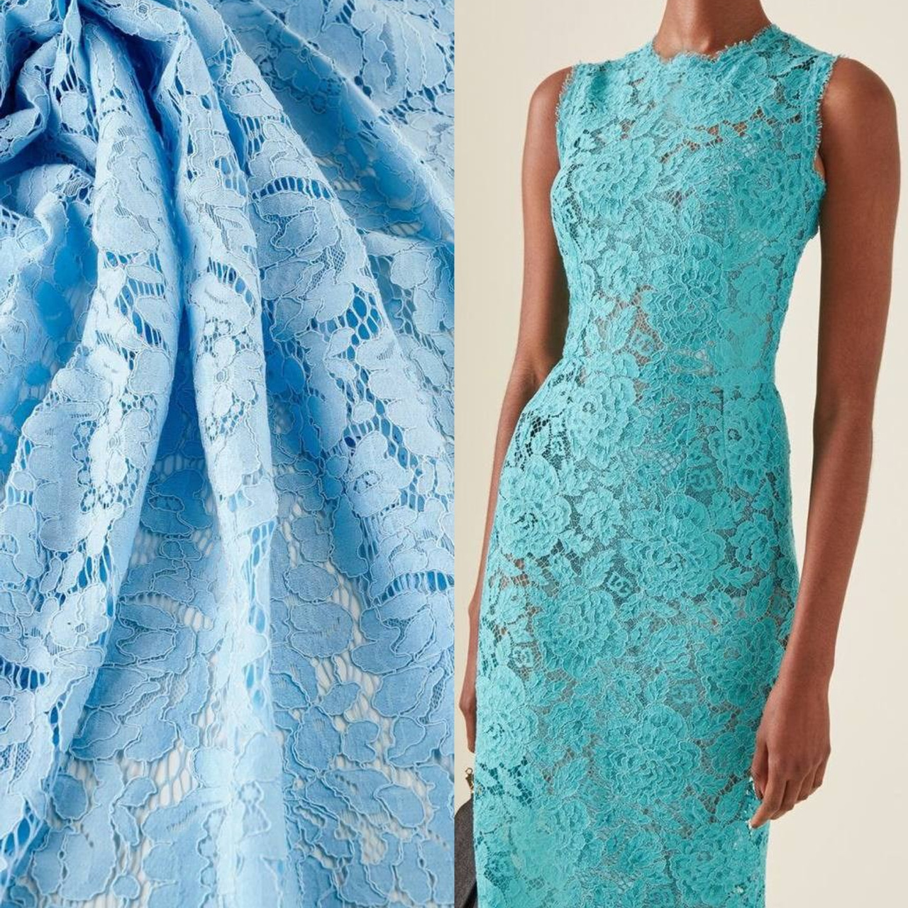 DOLCE GABBANA- ITALY-КРУЖЕВО-КК55-7500. Anoli Couture — Премиум Ателье