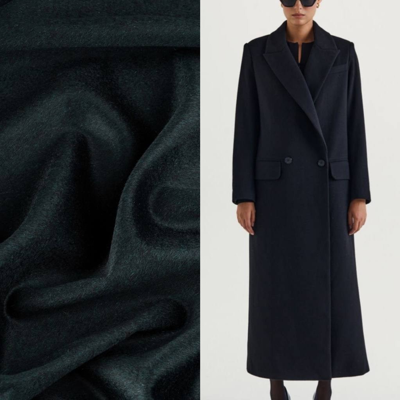 LORO PIANO - КАШЕМИР - TOP93 - ШИРИНА 1,50 - ИЗУМРУД - 1,35