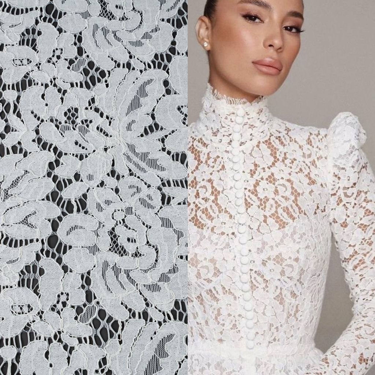 DOLCE & GABBANA-ITALY-КРУЖЕВО-КК42-7500. Anoli Couture — Премиум Ателье