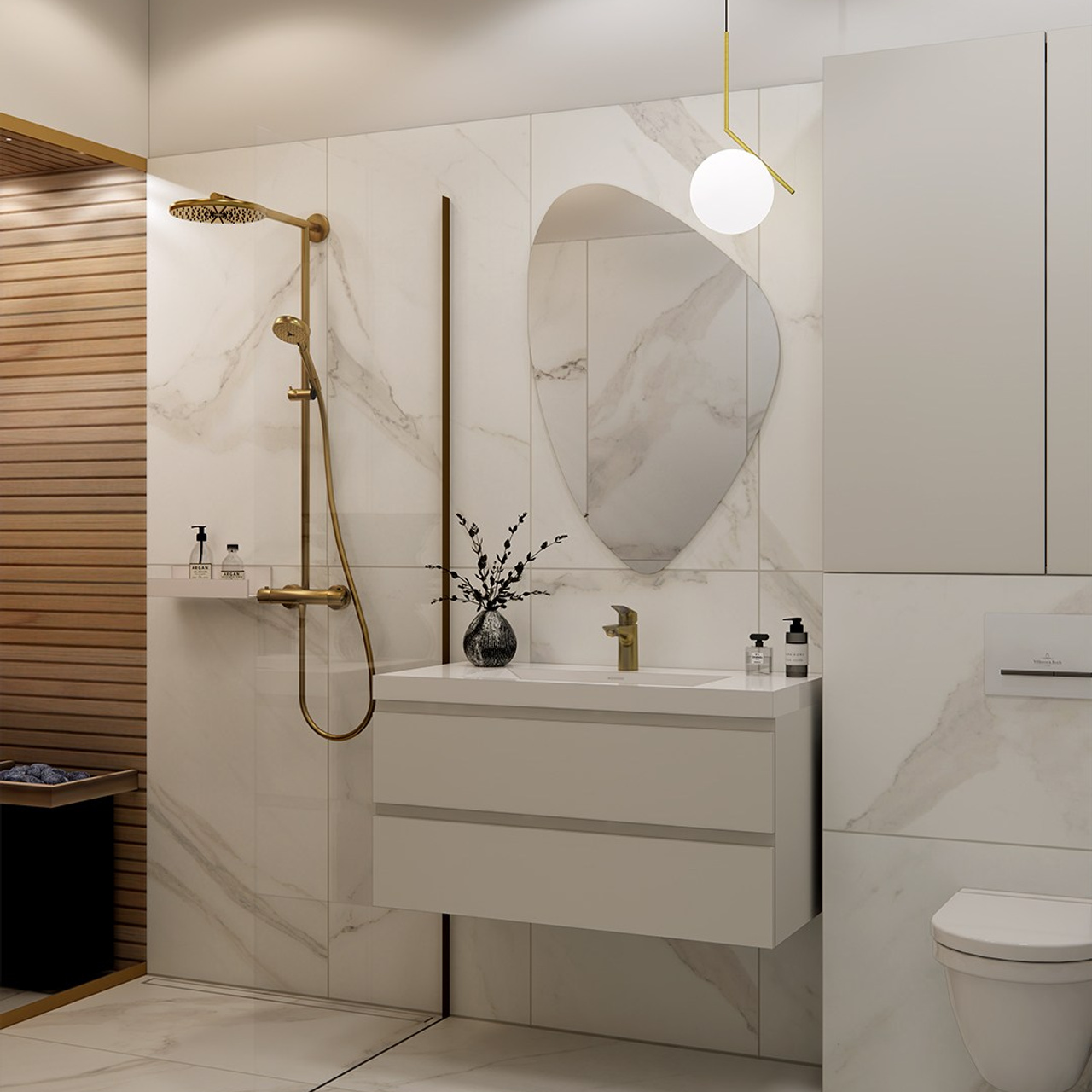 Design of a country house in Stockholm. Interior designer Stockholm