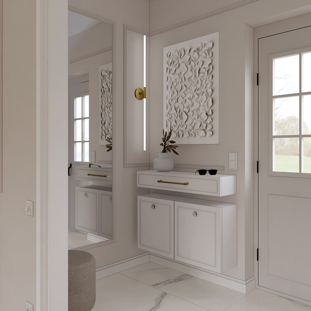 Design of a country house in Stockholm. Interior designer Stockholm