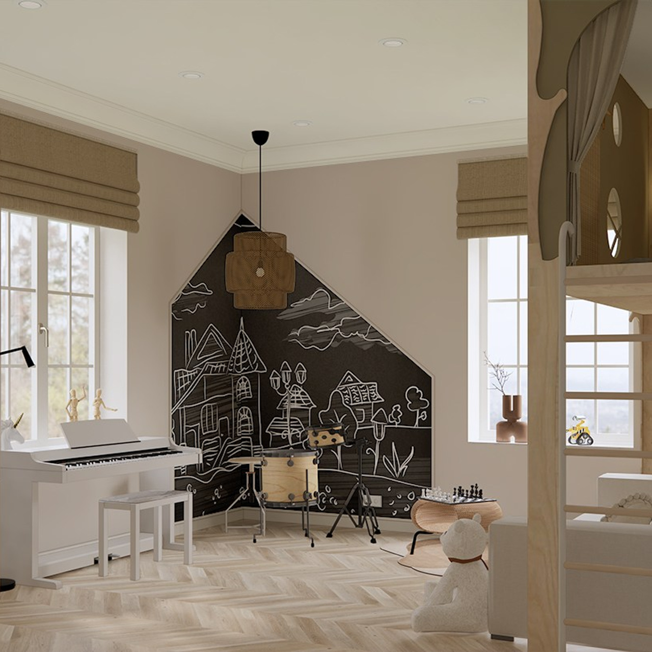 Design of a country house in Stockholm. Interior designer Stockholm