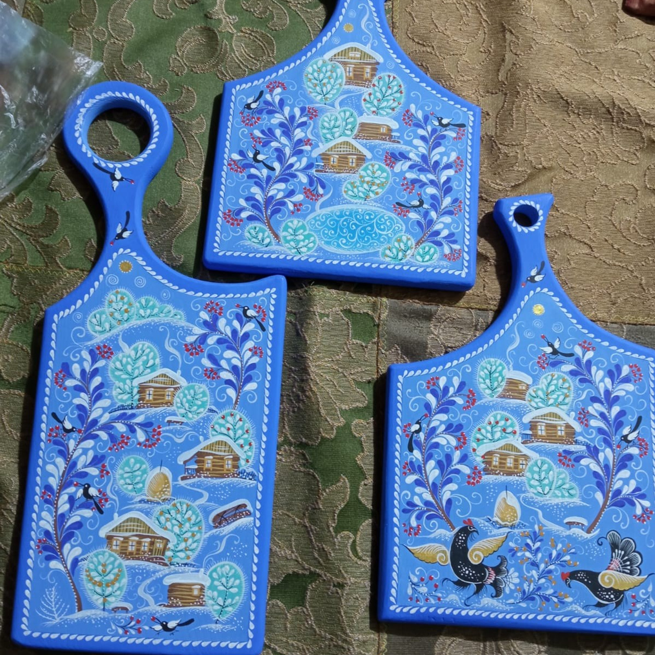 Деревянные сувениры в ассортименте. Сувениры и подарки с Ордынской росписью | Новосибирск