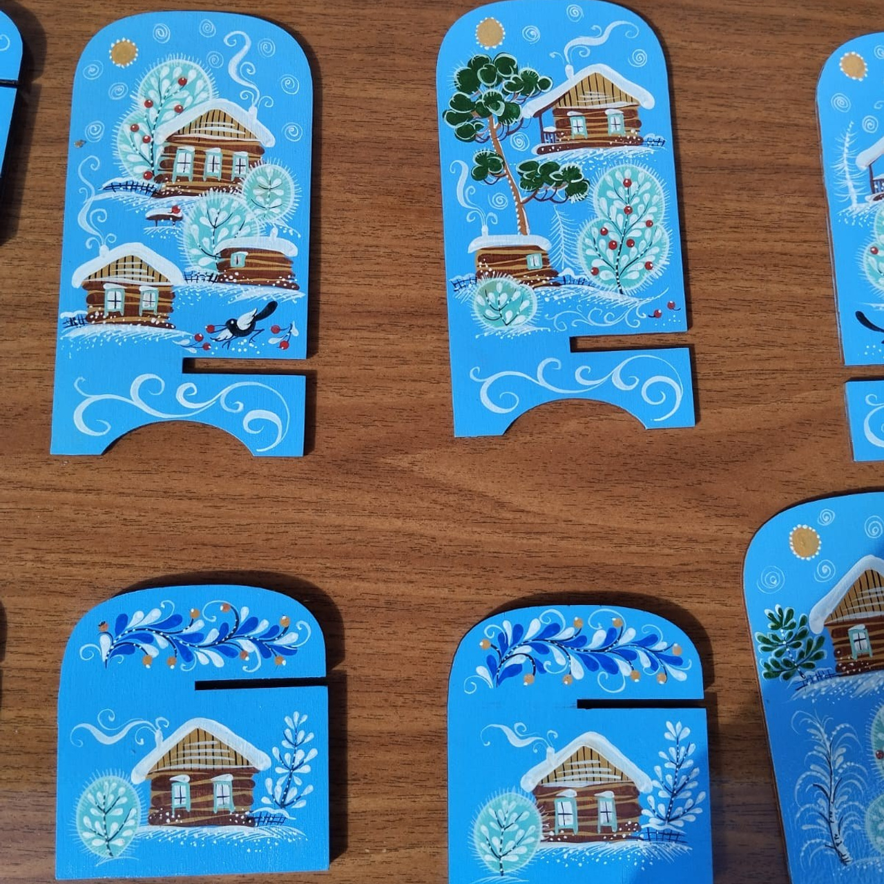 Деревянные сувениры в ассортименте. Сувениры и подарки с Ордынской росписью | Новосибирск