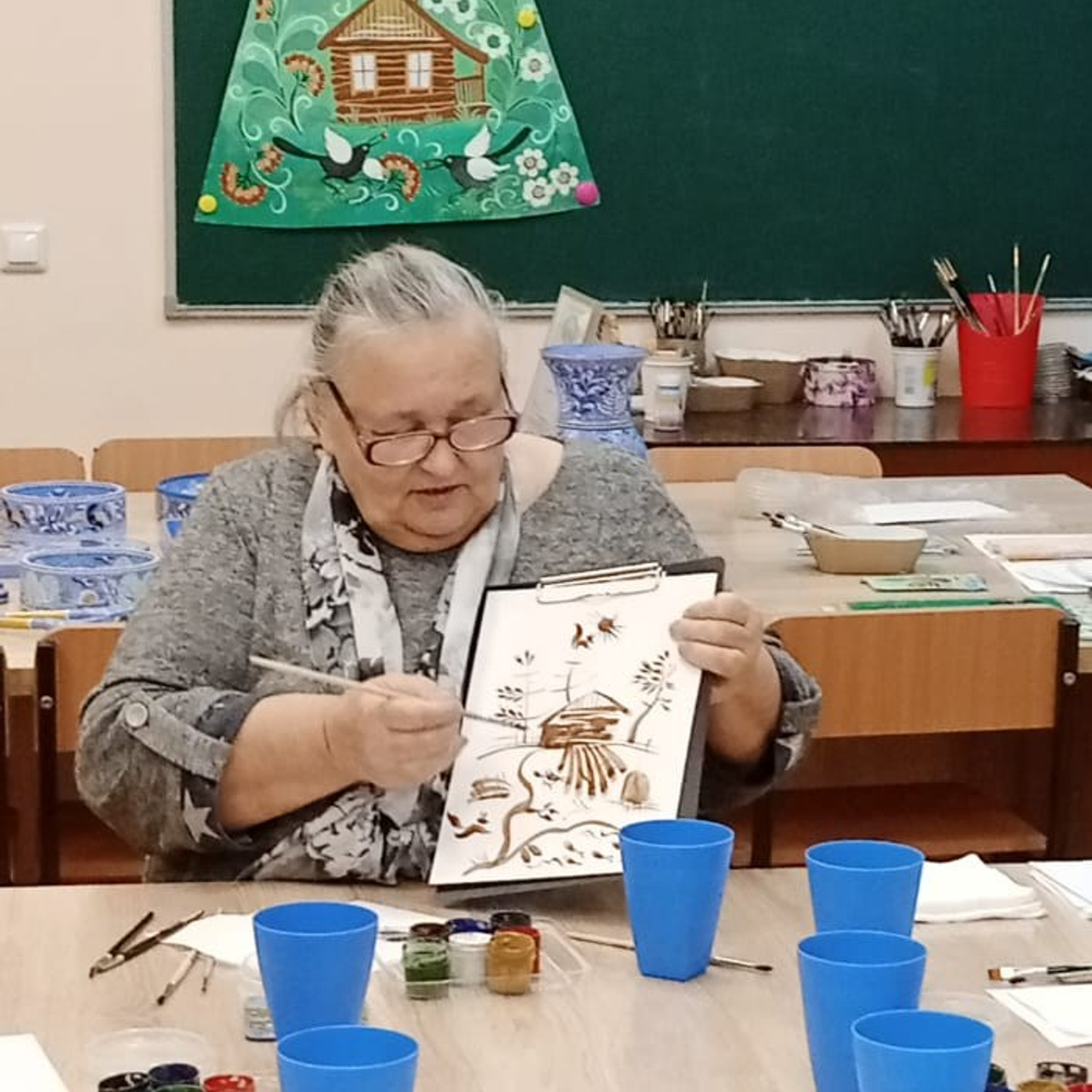 Дом детского творчества им. В. Дубинина. Сувениры и подарки с Ордынской росписью | Новосибирск