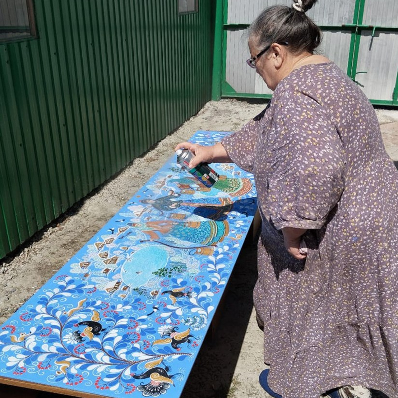 Тройное панно для Ростелеком. Сувениры и подарки с Ордынской росписью | Новосибирск