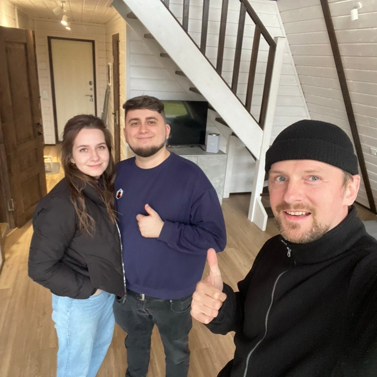 Треугольный коттедж на 6 человек с чаном и баней — Афрейм в подмосковье в аренду