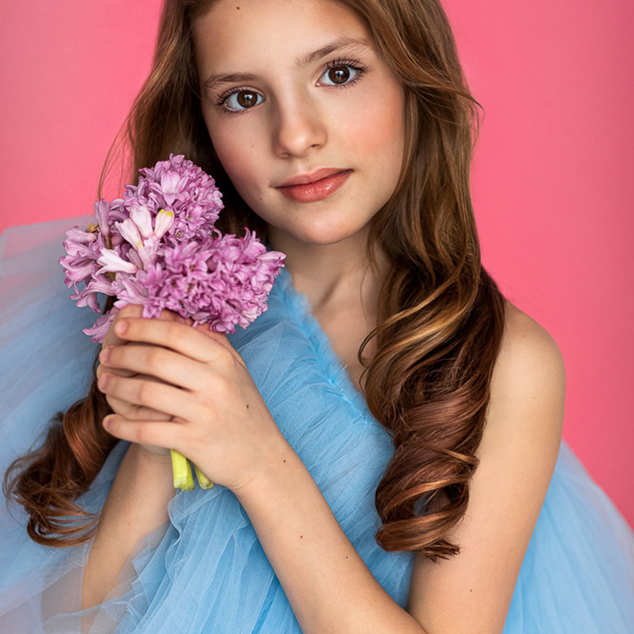 Портреты с живыми цветами