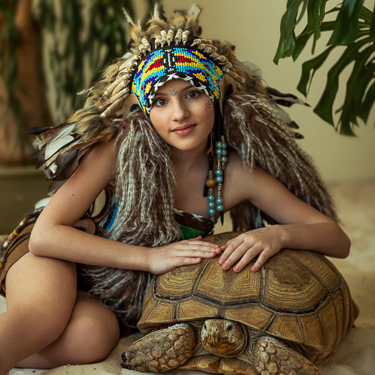 С черепахой